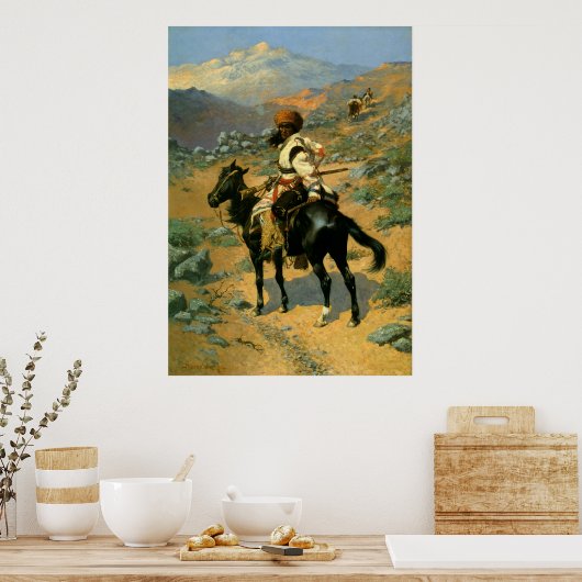 Frederic Remington's The Indian Trapper (1889) Poster (Keuken)