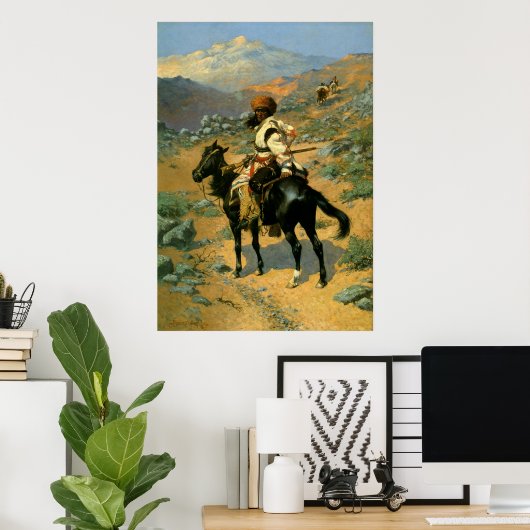 Frederic Remington's The Indian Trapper (1889) Poster (Thuiskantoor)