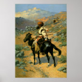 Frederic Remington's The Indian Trapper (1889) Poster (Voorkant)