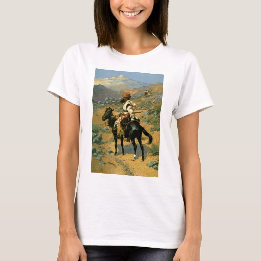 Frederic Remington's The Indian Trapper (1889) T-shirt (Voorkant)