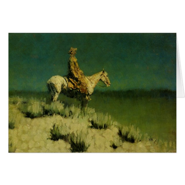 Frederic Remington's The Night Herder (circa 1908) (Voorkant Horizontaal)