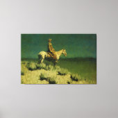 Frederic Remington's The Night Herder (circa 1908) Canvas Afdruk (Voorkant)