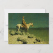 Frederic Remington's The Night Herder (circa 1908) Kaart (Voorkant)