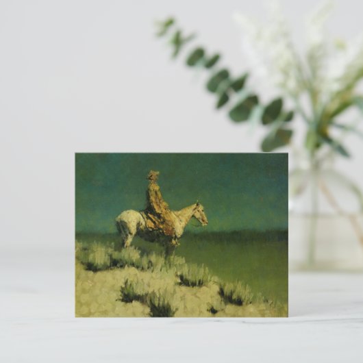 Frederic Remington's The Night Herder (circa 1908) Kaart (Staand voorkant)