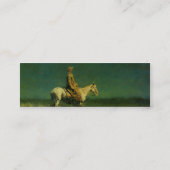Frederic Remington's The Night Herder (circa 1908) Mini Visitekaartje (Achterkant)