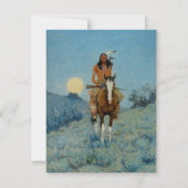 Frederic Remington's The Outlier 1909 Kaart (Voorkant)