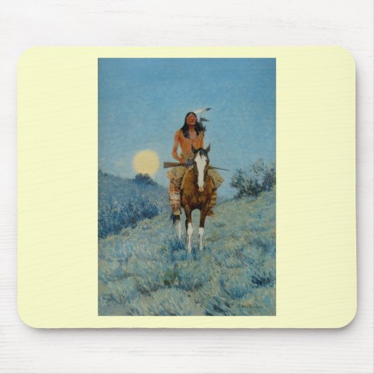 Frederic Remington's The Outlier 1909 Muismat (Voorkant)