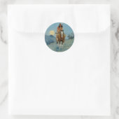 Frederic Remington's The Outlier 1909 Ronde Sticker (Tas)