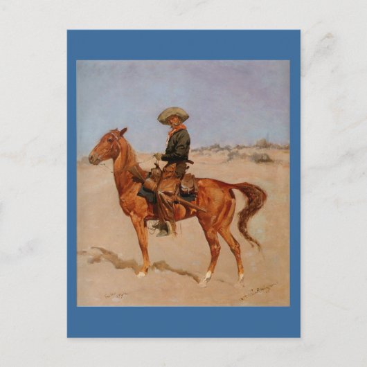 Frederic Remington's The Puncher (1895) Briefkaart (Voorkant)