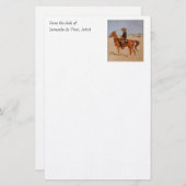 Frederic Remington's The Puncher (1895) Briefpapier (Voorkant / Achterkant)