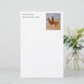 Frederic Remington's The Puncher (1895) Briefpapier (Staand voorkant)