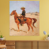 Frederic Remington's The Puncher (1895) Canvas Afdruk (Insitu (Woonkamer))