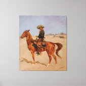 Frederic Remington's The Puncher (1895) Canvas Afdruk (Voorkant)