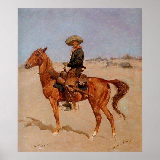 Frederic Remington's The Puncher (1895) Poster (Voorkant)