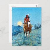 Frederic Sackrider Remington The Outlier Briefkaart (Voorkant / Achterkant)