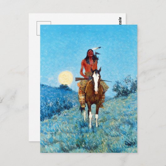 Frederic Sackrider Remington The Outlier Briefkaart (Voorkant / Achterkant)