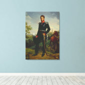 Frederic William III King of Prussia, 1814 Canvas Afdruk (Insitu (Houten vloer))
