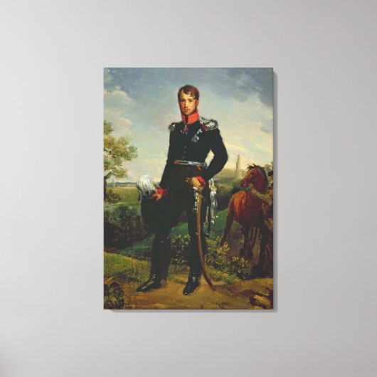 Frederic William III King of Prussia, 1814 Canvas Afdruk (Voorkant)