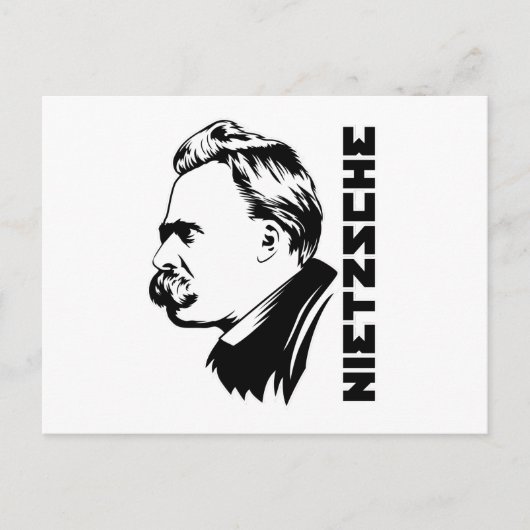 Frederich Nietzsche Portrait Briefkaart (Voorkant)
