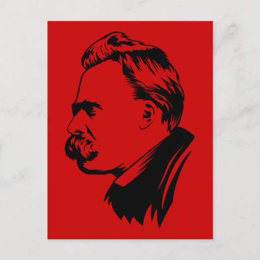 Frederich Nietzsche Portrait Briefkaart (Voorkant)