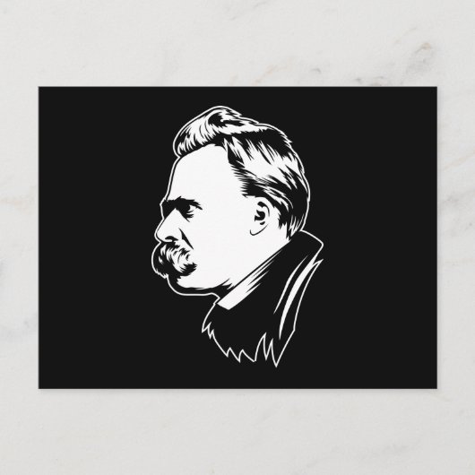 Frederich Nietzsche Portrait Briefkaart (Voorkant)