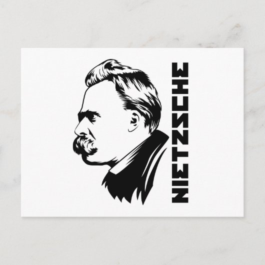 Frederich Nietzsche Portrait Briefkaart (Voorkant)