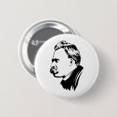 Frederich Nietzsche Portrait Button (Voorkant /achterkant)