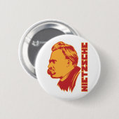Frederich Nietzsche Portrait Button (Voorkant /achterkant)