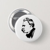 Frederich Nietzsche Portrait Button (Voorkant /achterkant)