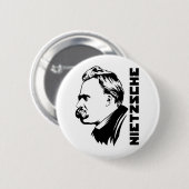 Frederich Nietzsche Portrait Button (Voorkant /achterkant)