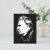 Frederich Nietzsche Portrait Mousepad Briefkaart (Staand voorkant)