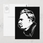 Frederich Nietzsche Portrait Mousepad Briefkaart (Voorkant / Achterkant)