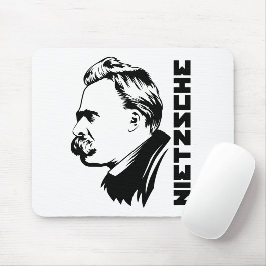 Frederich Nietzsche Portrait Mousepad Muismat (Met muis)
