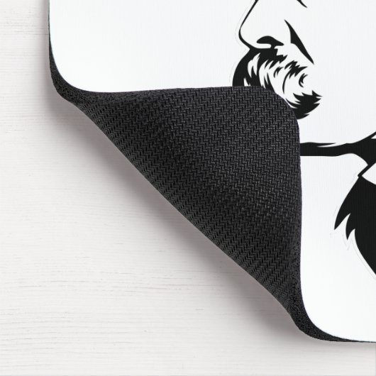 Frederich Nietzsche Portrait Mousepad Muismat (Hoek)