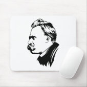 Frederich Nietzsche Portrait Mousepad Muismat (Met muis)
