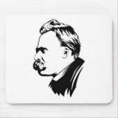 Frederich Nietzsche Portrait Mousepad Muismat (Voorkant)