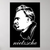 Frederich Nietzsche Portrait Mousepad Poster (Voorkant)