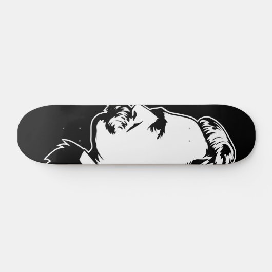 Frederich Nietzsche Portrait Mousepad Skateboard (Horizontaal)