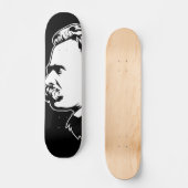 Frederich Nietzsche Portrait Mousepad Skateboard (Voorkant)