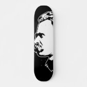 Frederich Nietzsche Portrait Mousepad Skateboard (Voorkant)
