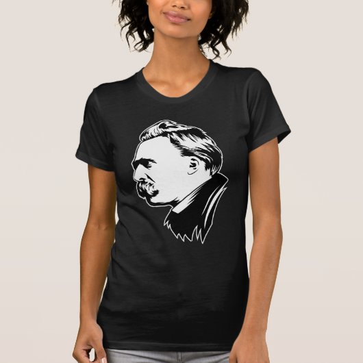 Frederich Nietzsche Portrait Mousepad T-shirt (Voorkant)