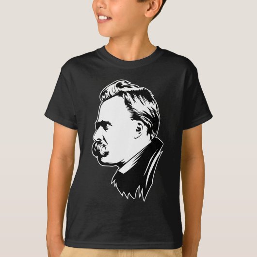 Frederich Nietzsche Portrait Mousepad T-shirt (Voorkant)