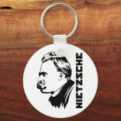 Frederich Nietzsche Portrait Sleutelhanger (Voorkant)
