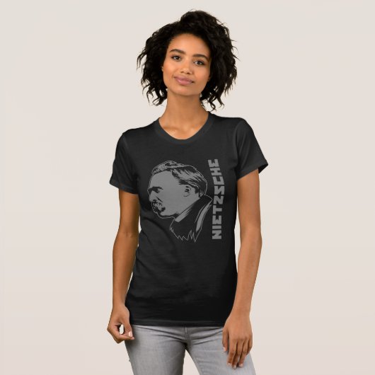 Frederich Nietzsche Portrait T-Shirt (Voorkant volledig)