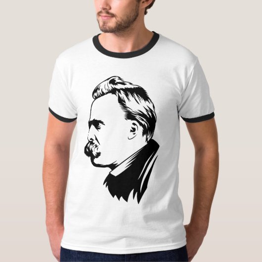 Frederich Nietzsche Portrait T-shirt (Voorkant)