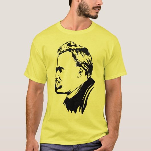 Frederich Nietzsche Portrait T-shirt (Voorkant)