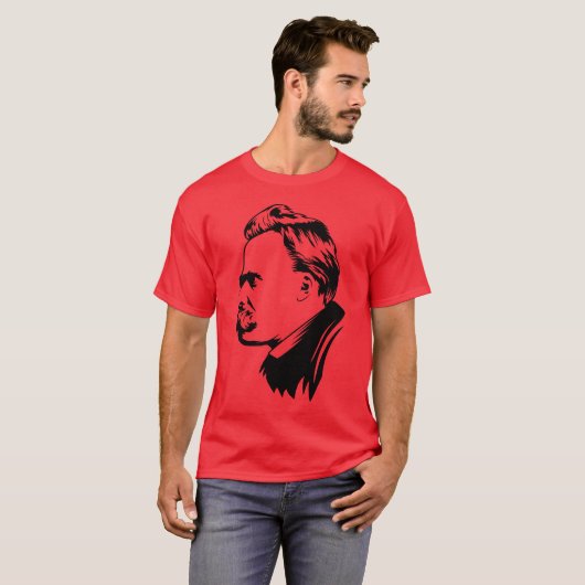 Frederich Nietzsche Portrait T-Shirt (Voorkant volledig)