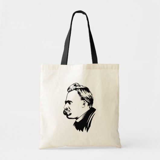 Frederich Nietzsche Portrait Tote Bag (Voorkant)