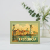 Fredericia Denemarken Soldaat Briefkaart (Staand voorkant)