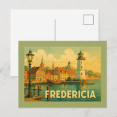 Fredericia Denemarken Soldaat Briefkaart (Voorkant / Achterkant)